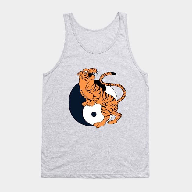 Tiger YinYang Tank Top by Verboten